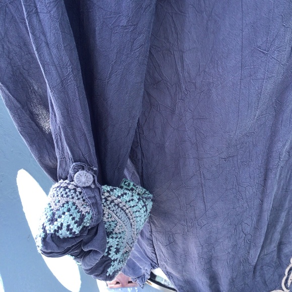 Johnny Was Long Sleeved Tunic Blouse Top - Picture 5 of 14